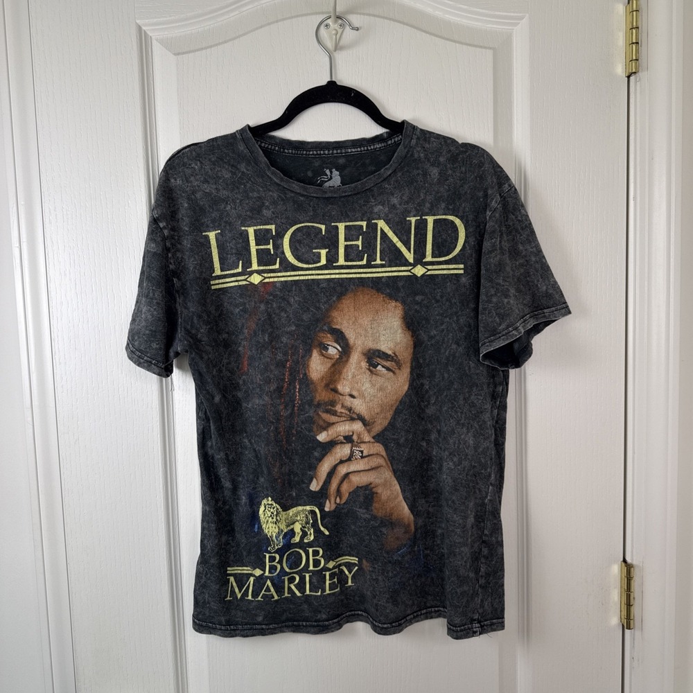 Bob Marley Legend T Shirt Mens M Zion Rootswear Acid Wash Official Reggae Tee